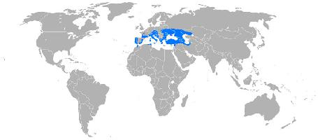 Foto: Galápago europeo - distribución