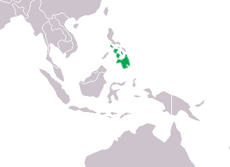Foto: Cocodrilo filipino o de mindoro - distribución
