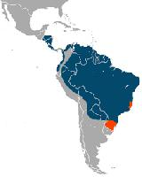 Foto: Oso hormiguero gigante - distribución